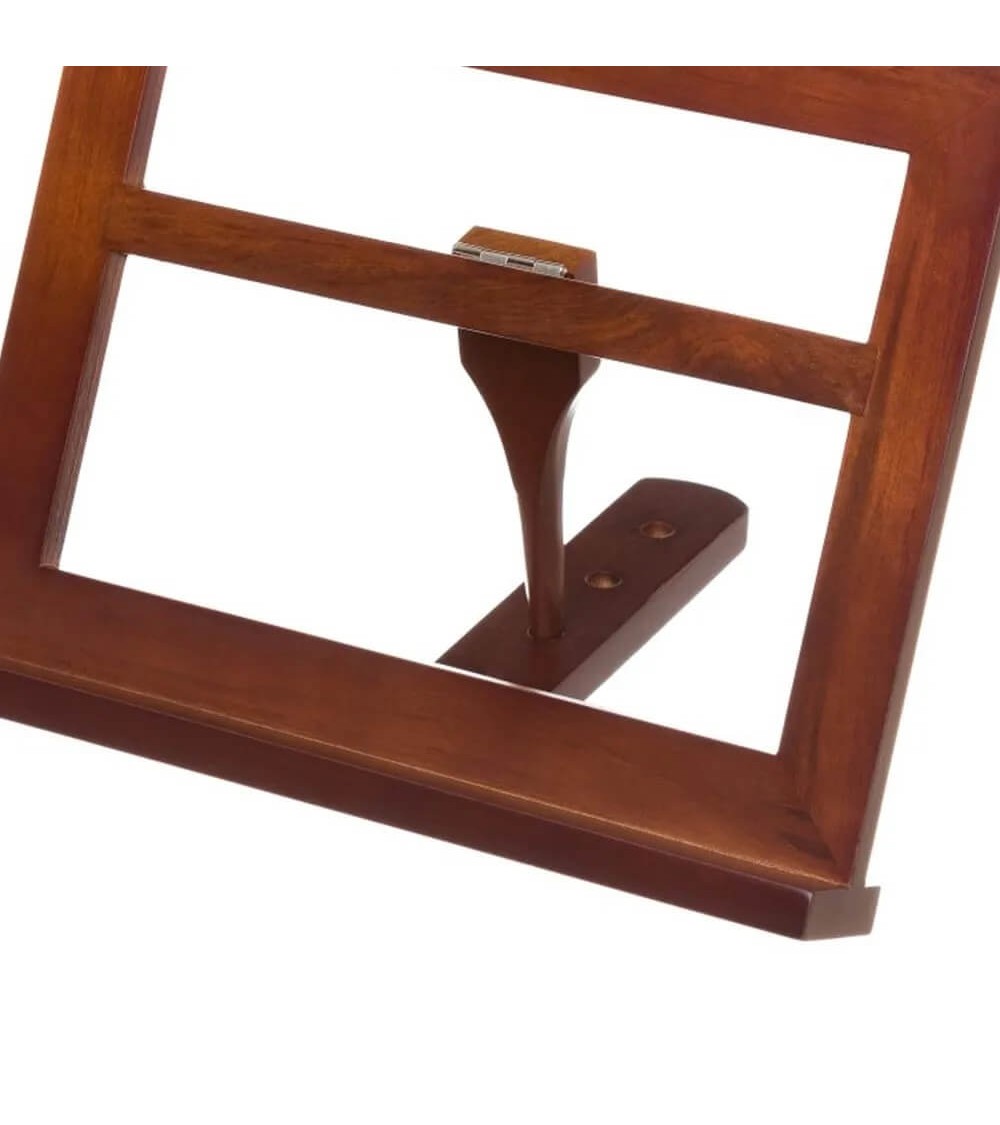 Dcasa Atril Plegable De 3 Posiciones De Madera De Pino Marrón De 30x24 Cm