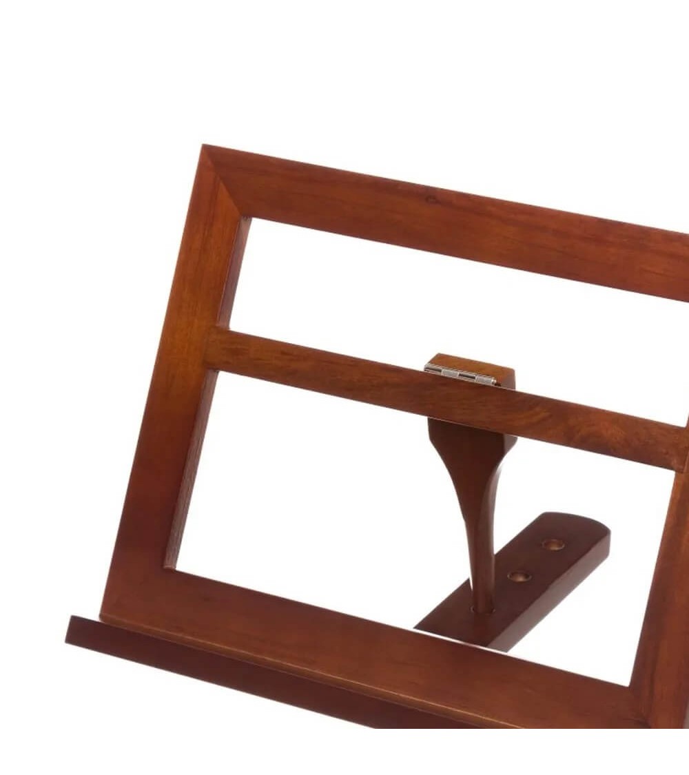 Dcasa Atril Plegable De 3 Posiciones De Madera De Pino Marrón De 30x24 Cm