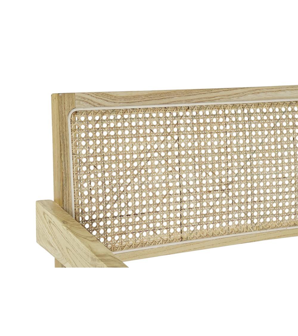 Dcasa Banco Olmo De Ratan Natural De 2 Plaza 105 Cm