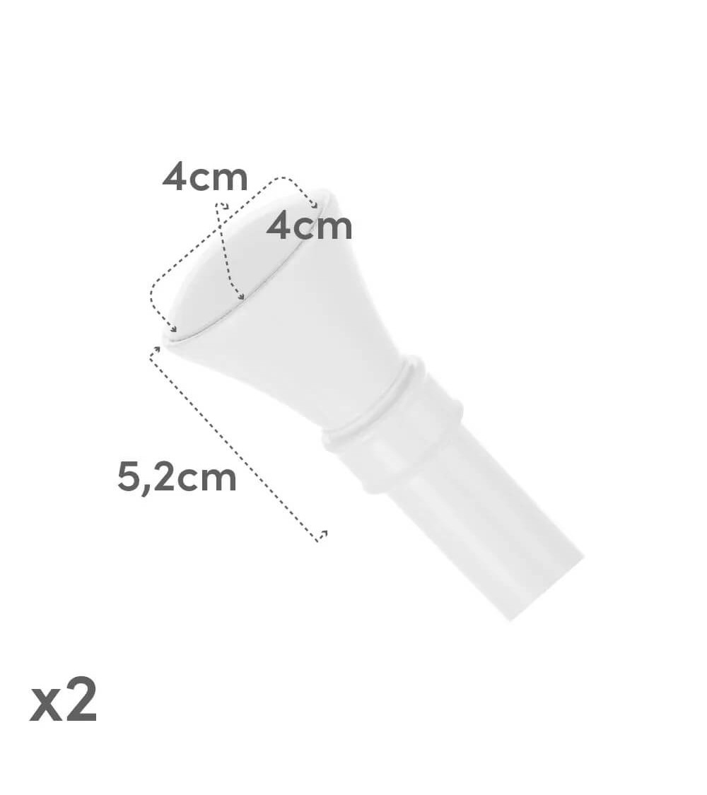 Dcasa Barra De Cortina Extensible De 122 A 211 Cm 2 Escuadras Y 2 Terminales Blanco De Metal