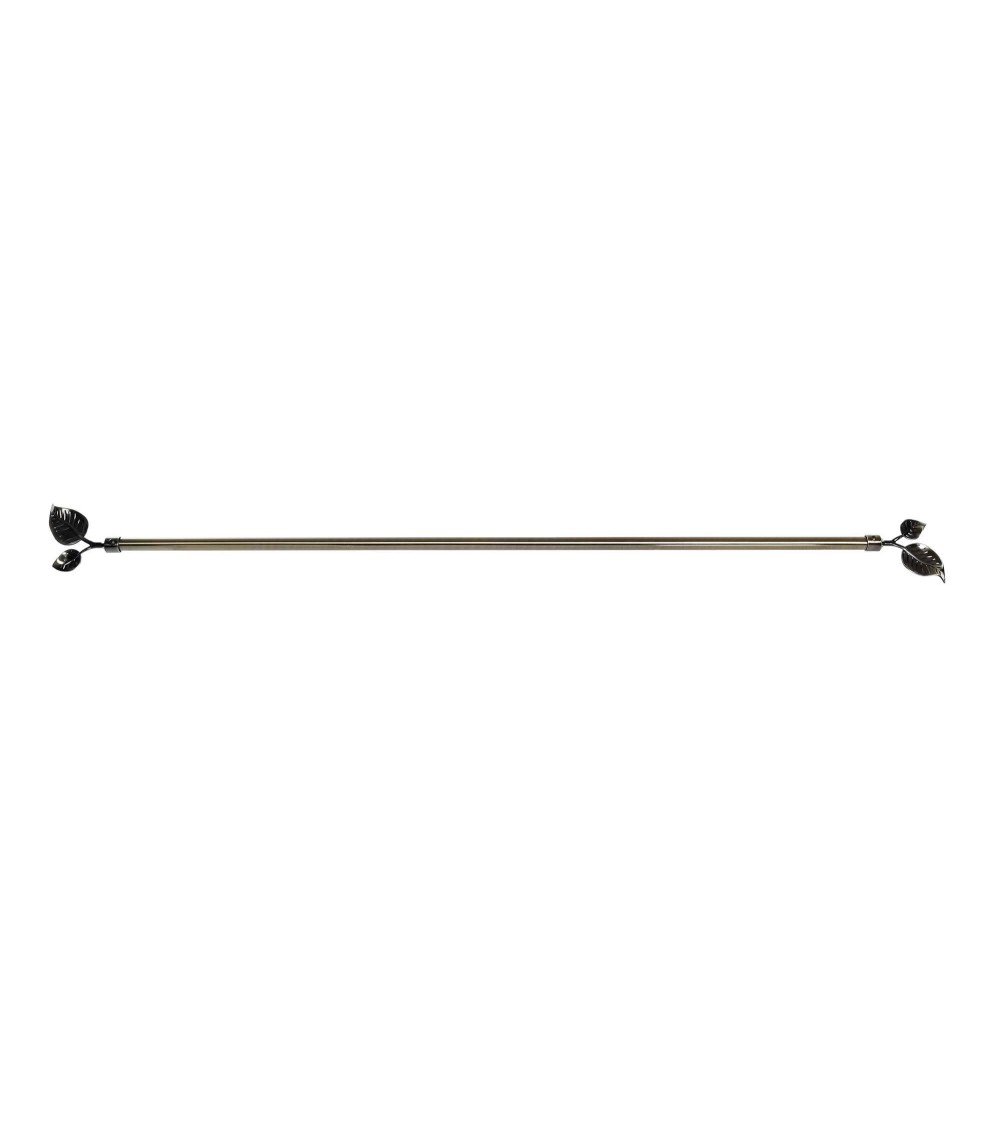 Dcasa Barra De Cortina Extensibles De Metal Bronce Universal Para Dormitorio O Salon De 120-210 Cm Hojas