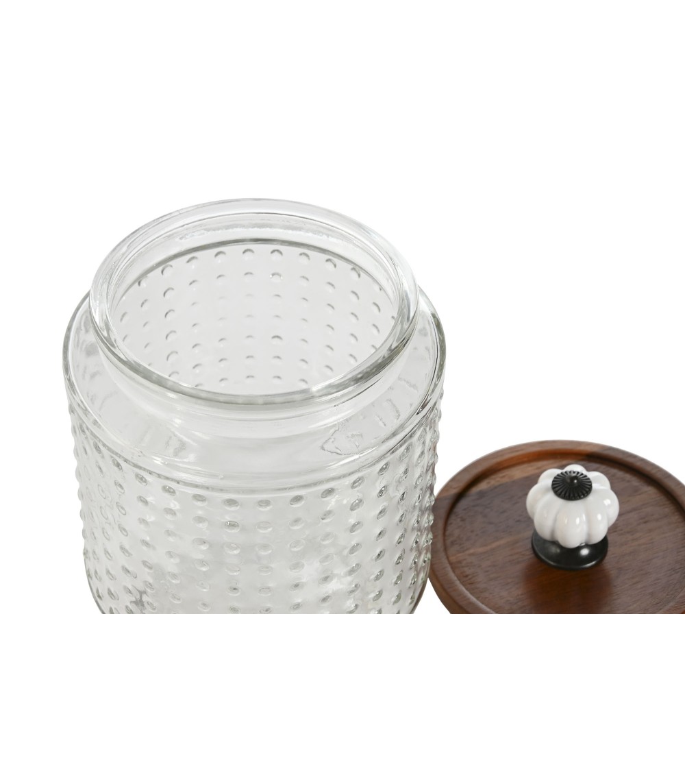 Dcasa Bote Para Cocina Con Tapa De Acacia De 600 Ml