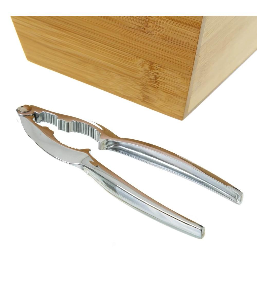 Dcasa Caja Cascanueces De Bambú Marrón De 16x16x11 Cm