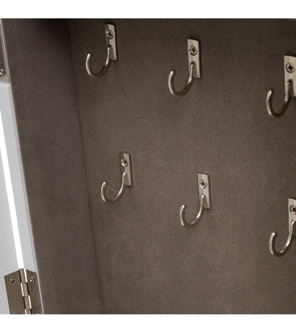 Dcasa Caja De Llaves Moderna Blanca De Madera Para La Entrada Fantasy Guardallaves Con Portafoto 13x18