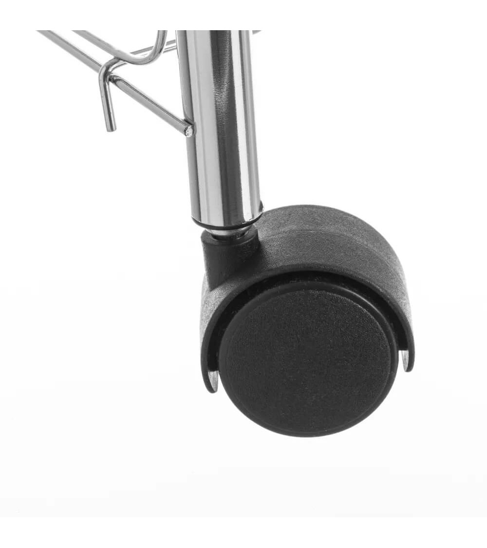 Dcasa Carro Verdulero De Metal Plateado De 39x25x67 Cm