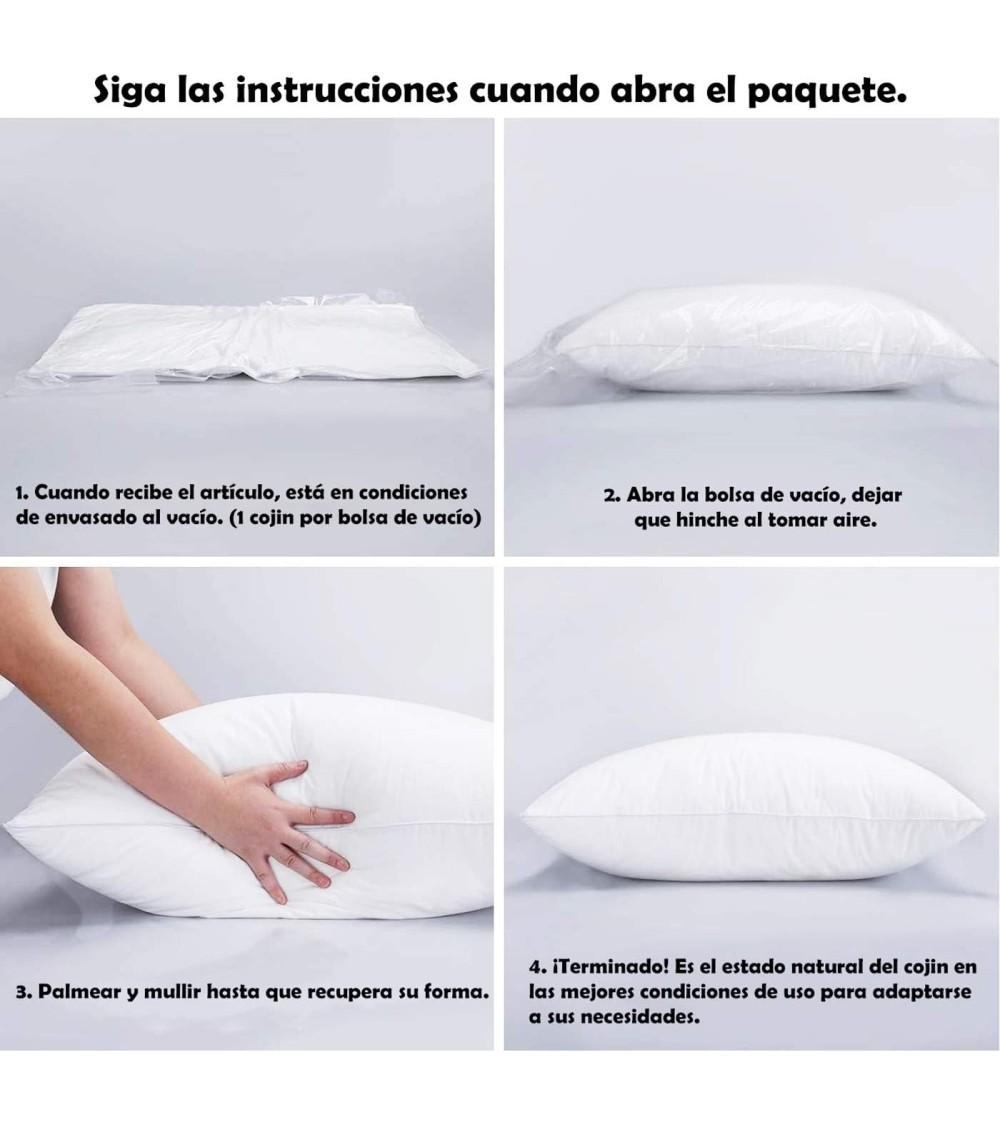 Dcasa Conjunto De 5 Cojines De Hojas Polialgodón Natural De 45x45 Cm Con Relleno Incluido