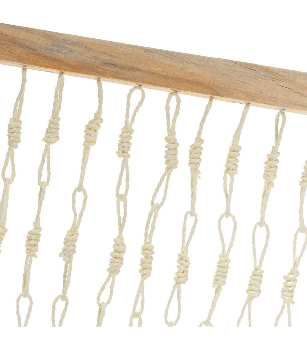 Dcasa Cortina De Tiras Decorativa De Fibra Papel Natural De 90x200 Cm