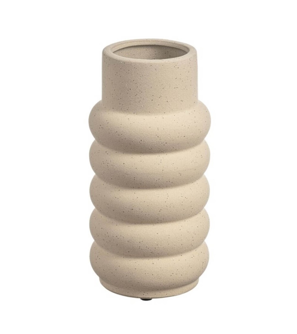 Dcasa Jarrón de cerámica boho mate Bomp 20 5 cm