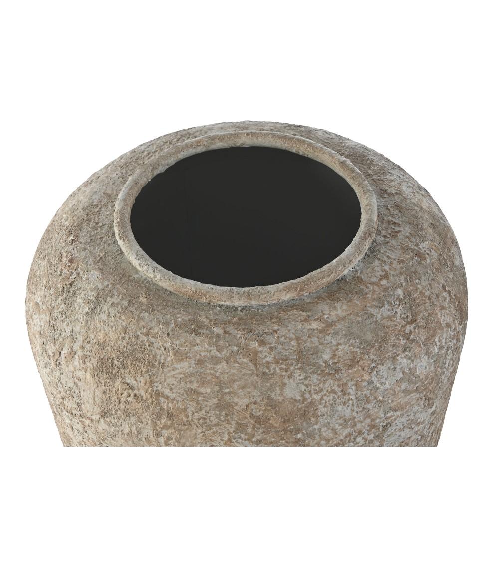 Dcasa Jarron Metal Envejecido De 31 5x31 5x38 5 Cm