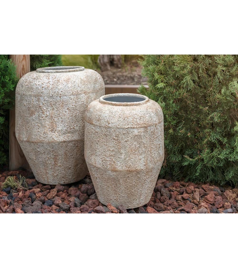 Dcasa Jarron Metal Envejecido De 31 5x31 5x38 5 Cm