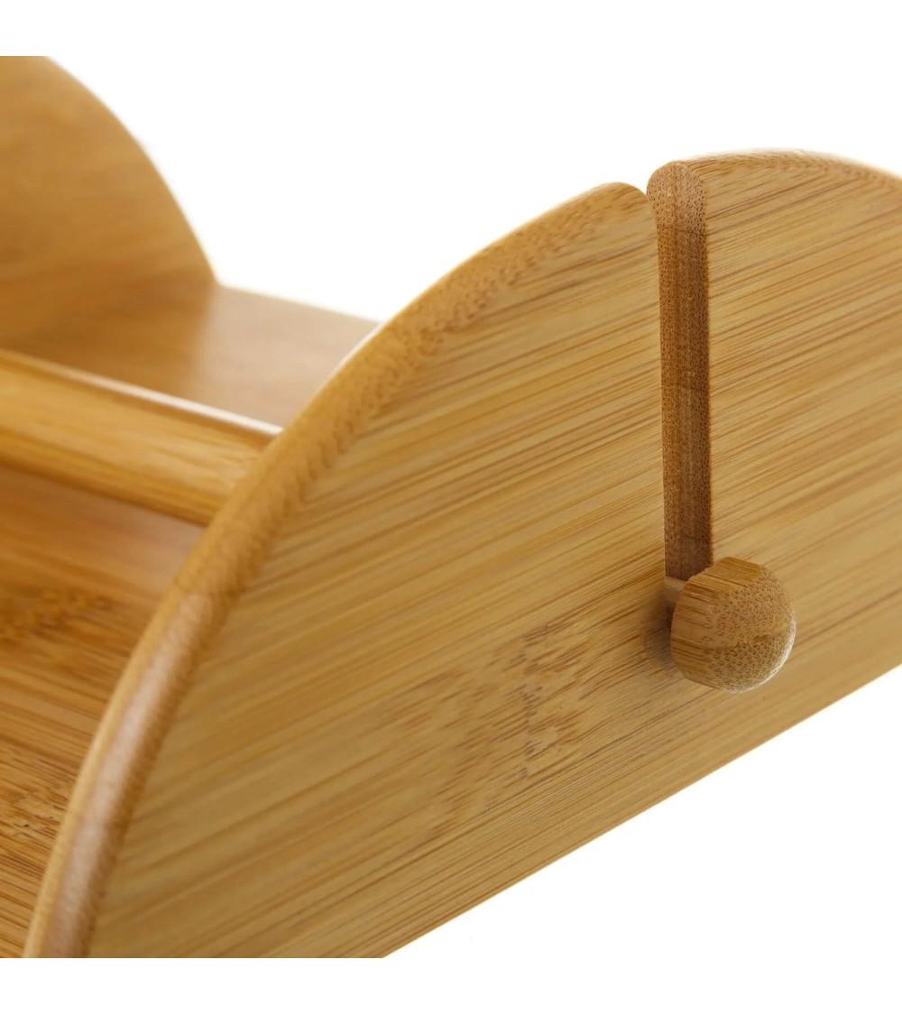 Dcasa Servilletero Marrón Bambú De 19x7x18 Cm