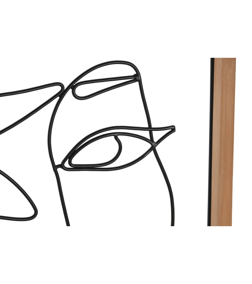 Dcasa Set De 2 Lienzo Mujer Escandinavo 60x80 Cm