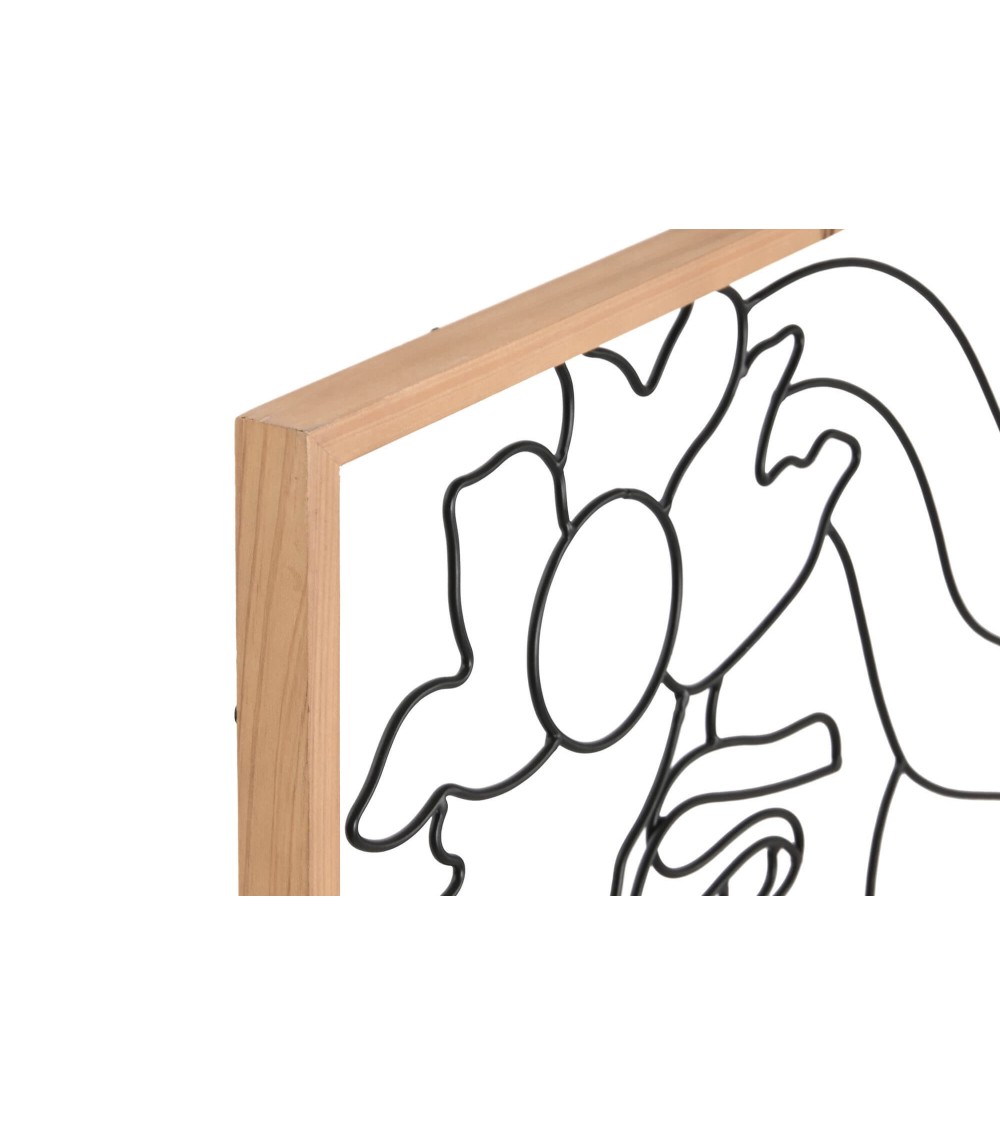 Dcasa Set De 2 Lienzo Mujer Escandinavo 60x80 Cm