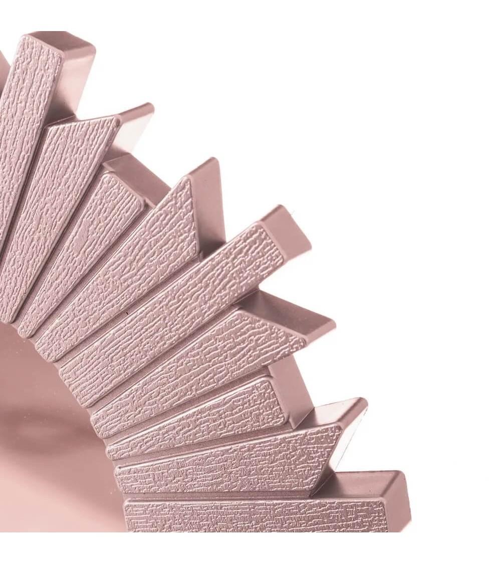 Dcasa Set De 3 Espejos Sol Rosa De Plástico