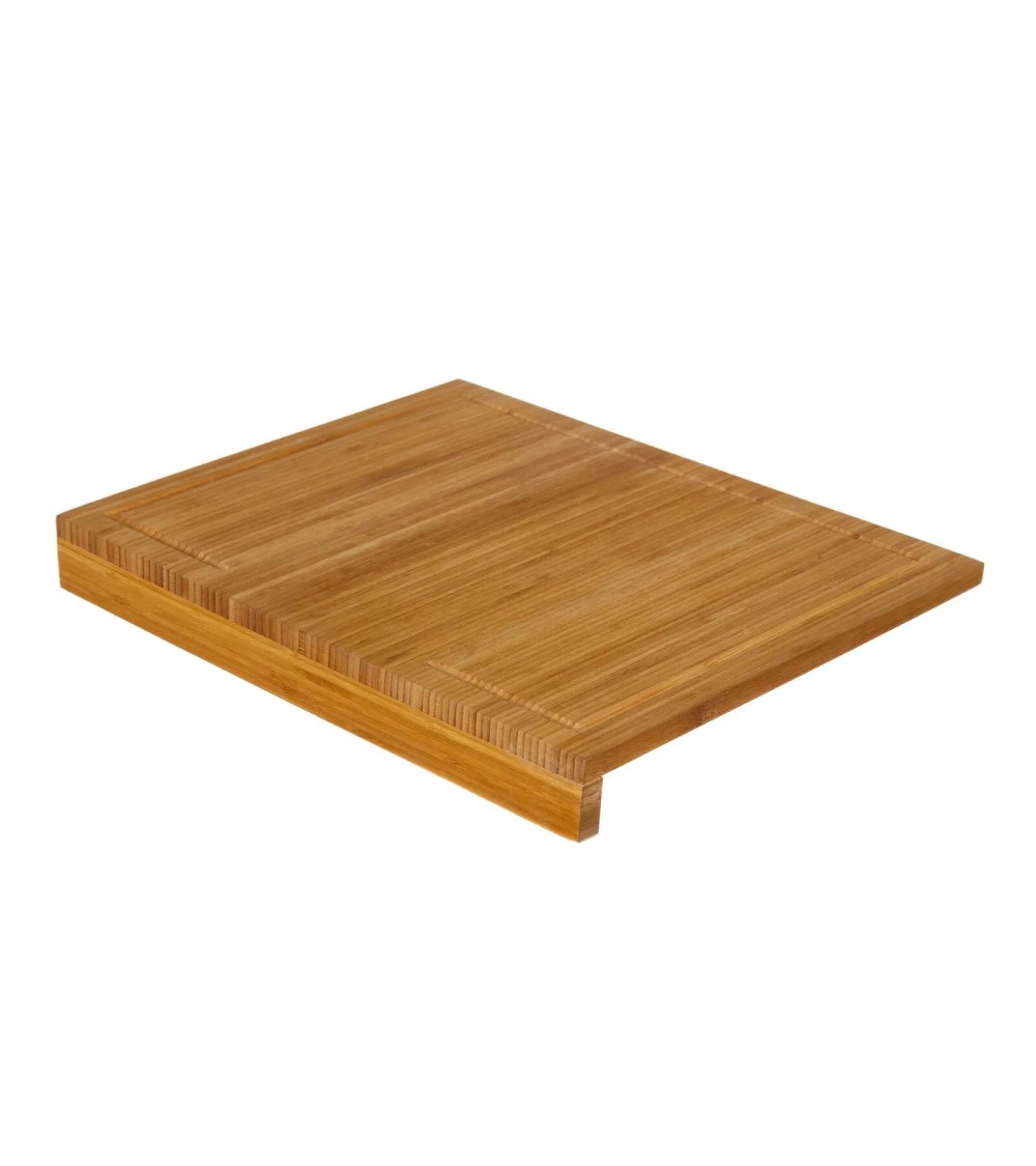Dcasa Tabla cortar bambú marrón de 45x35 cm