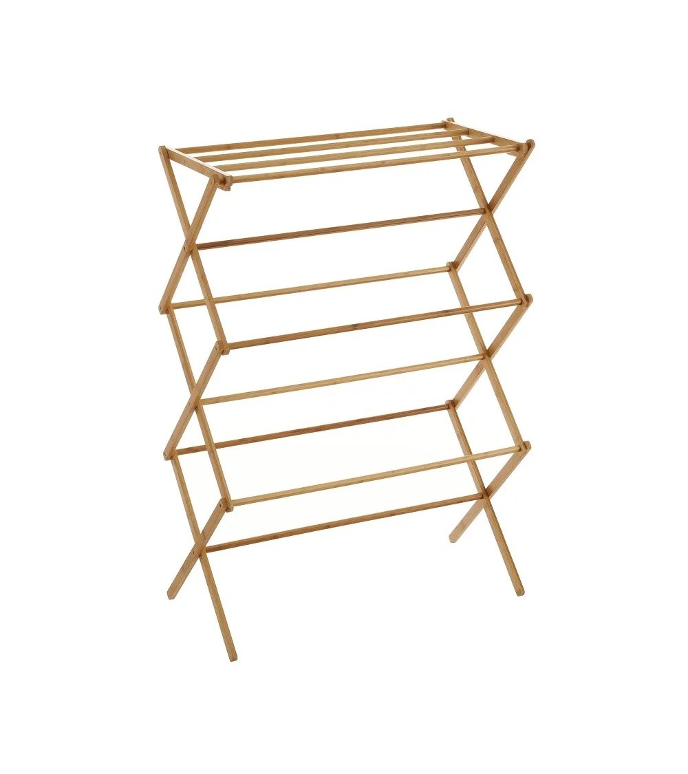 Dcasa Tendedero Toallero Plegable en Bambú Dalton