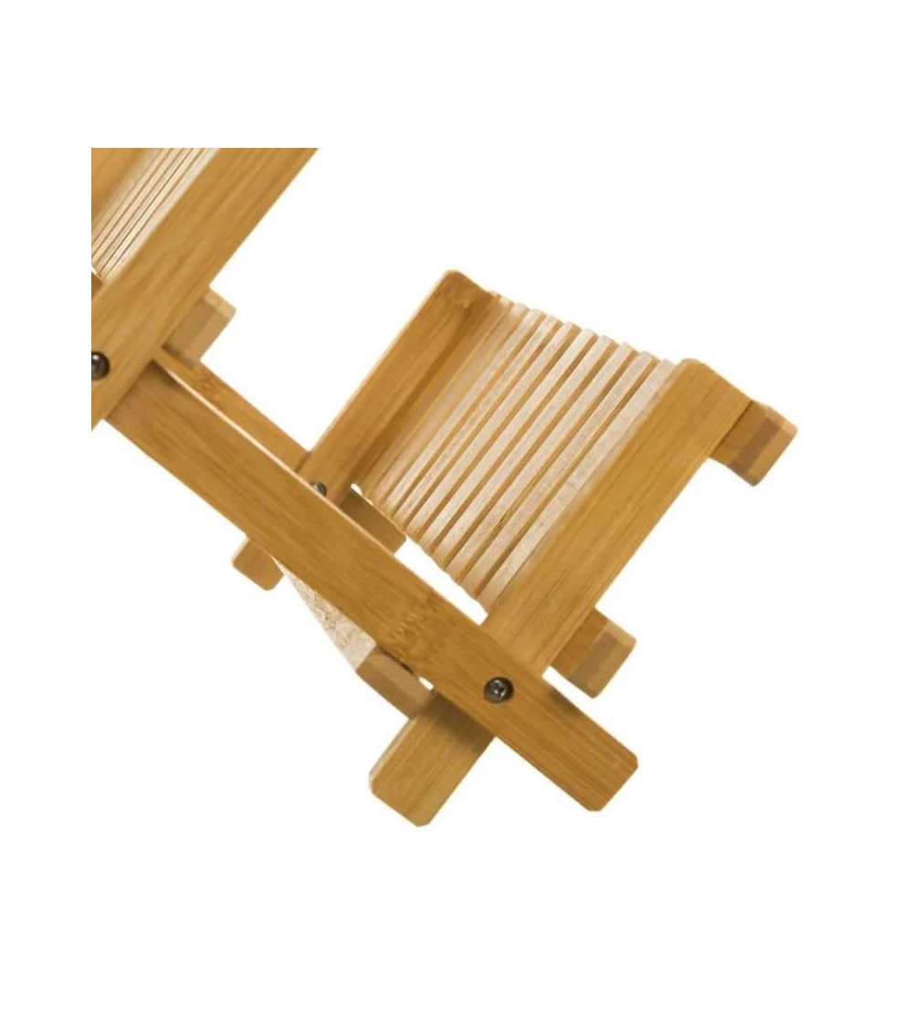 Dcasa Escurreplatos De 2 Alturas Marrón De Bambú Oriental