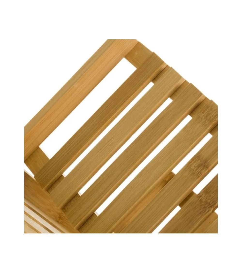 Dcasa Escurreplatos De 2 Alturas Marrón De Bambú Oriental