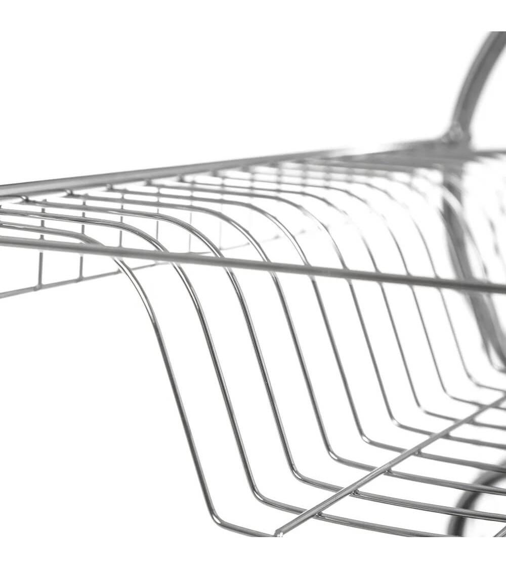 Dcasa Escurreplatos Metalico 2 Pisos Con Bandeja Moderno Para Cocina Basic