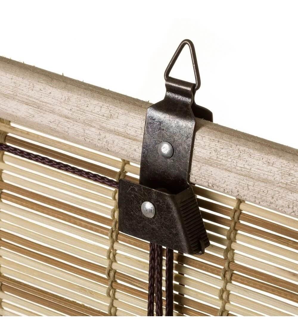 Dcasa Estor Enrollable Beige De Varillas De Bambú De 120x180 Cm