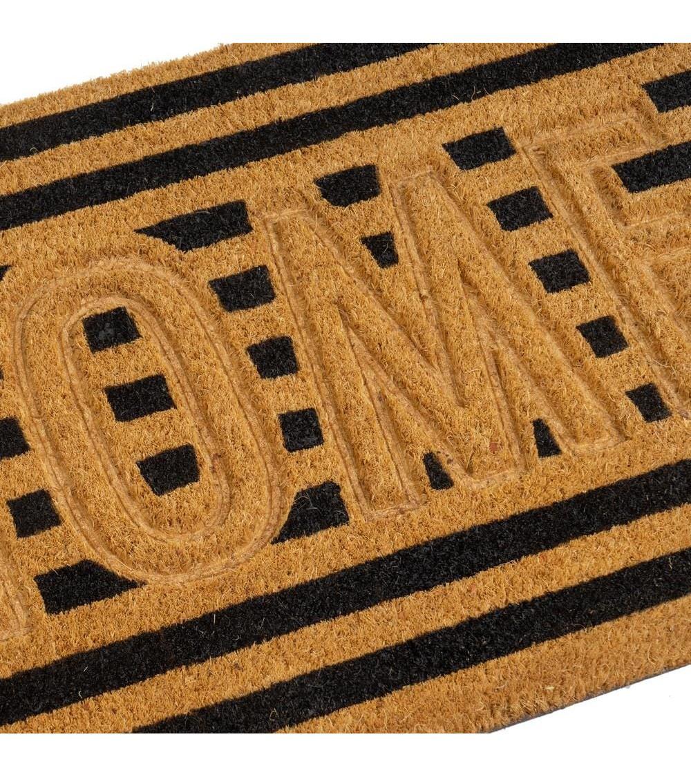 Dcasa Felpudo Antideslizante De Calidad De Fibra De Coco Natural Home De 60x40 Cm