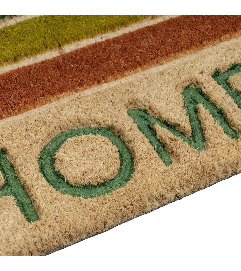 Dcasa Felpudo Antideslizante De Calidad De Fibra De Coco Natural Home Linea De 60x40 Cm
