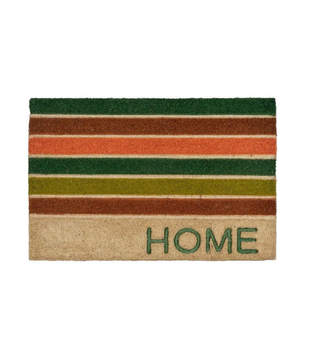 Dcasa Felpudo antideslizante de calidad de fibra de coco natural Home linea de 60x40 cm