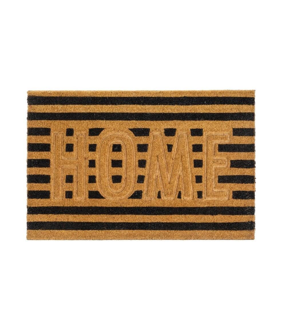 Dcasa Felpudo antideslizante de calidad de fibra de coco natural Home de 60x40 cm