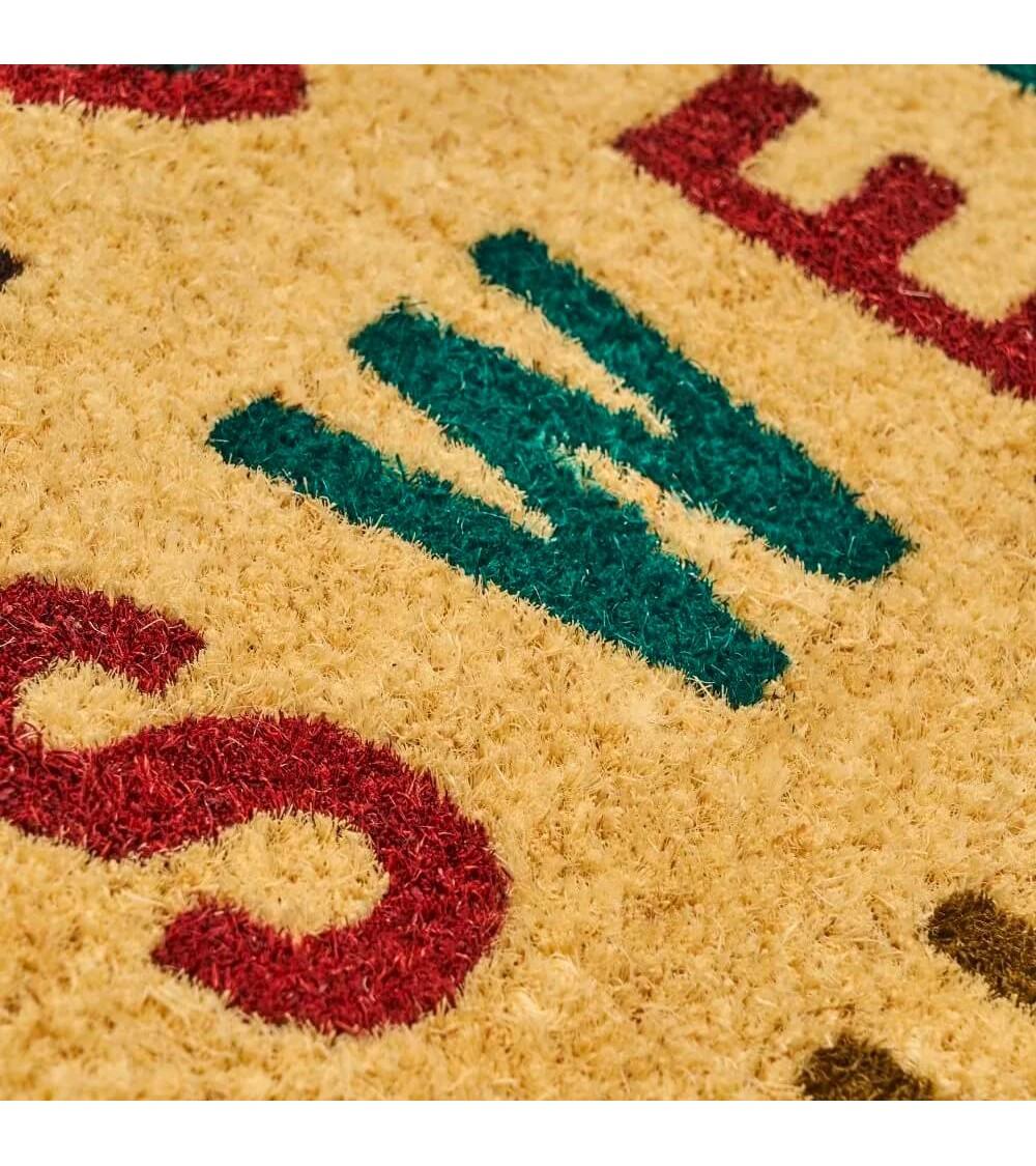 Dcasa Felpudo Antideslizante Frases De Fibra De Coco Natural De 60x40 Cm