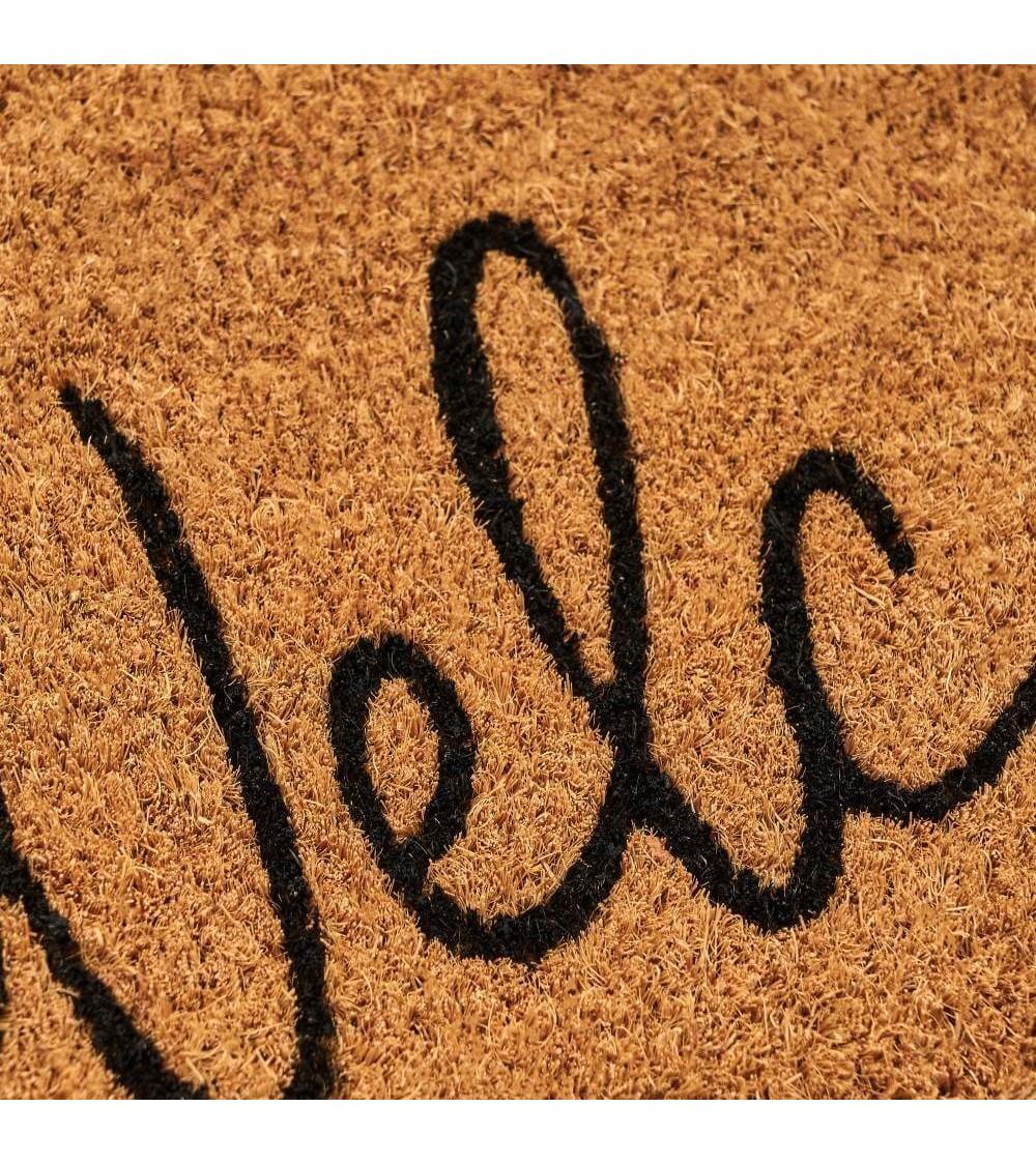 Dcasa Felpudo Antideslizante Hojas De Fibra De Coco Natural De 60x40 Cm