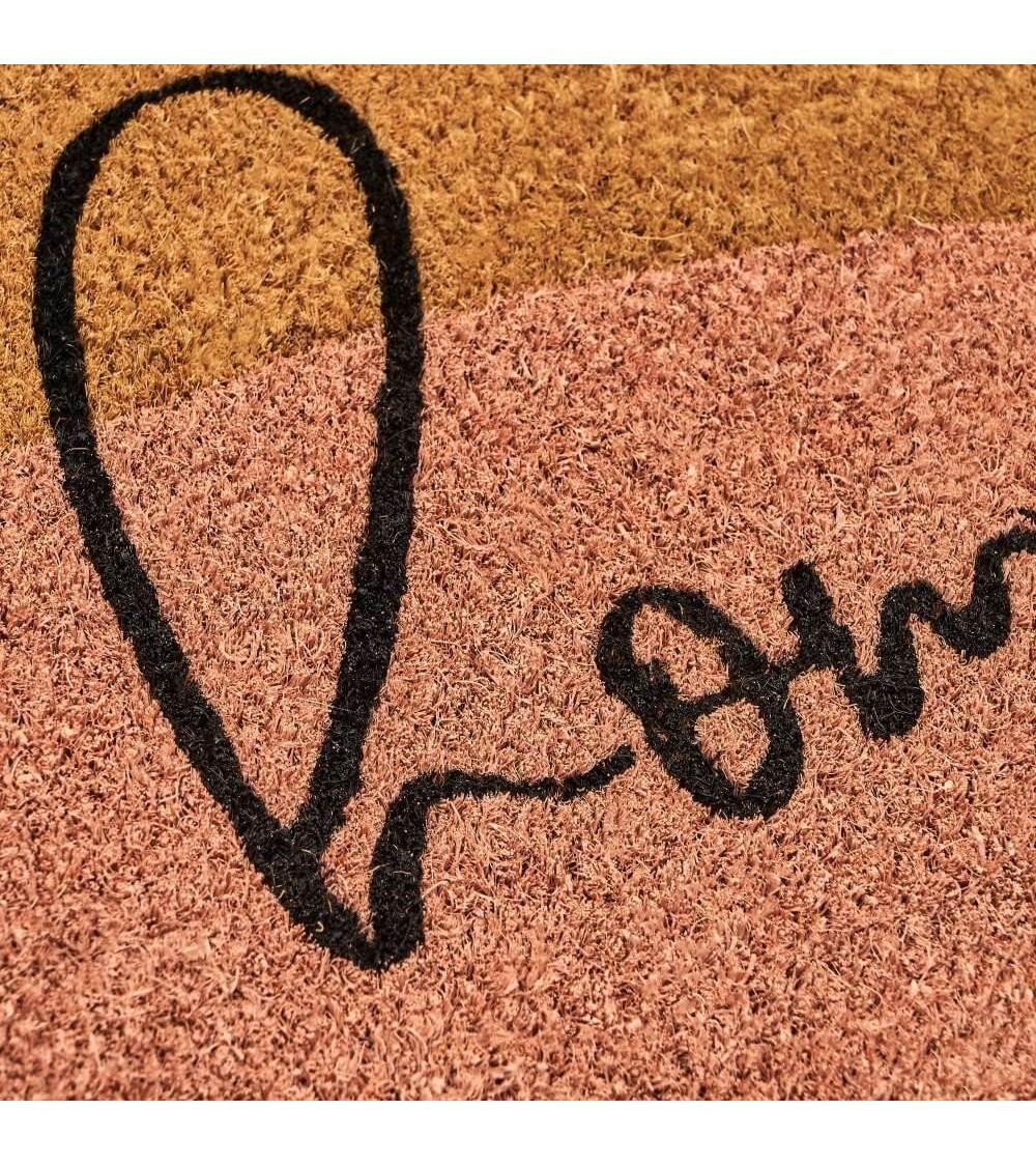 Dcasa Felpudo Antideslizante Home De Fibra De Coco Natural De 60x40 Cm