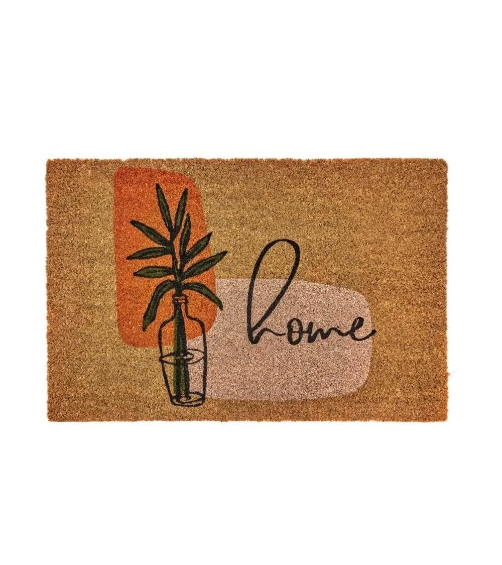 Dcasa Felpudo antideslizante Home de fibra de coco natural de 60x40 cm