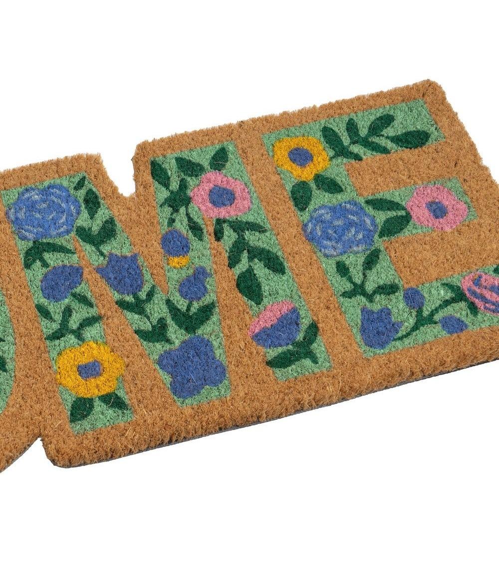 Dcasa Felpudo Antideslizante Marrón Home De Fibra De Coco Natural De 25x75 Cm