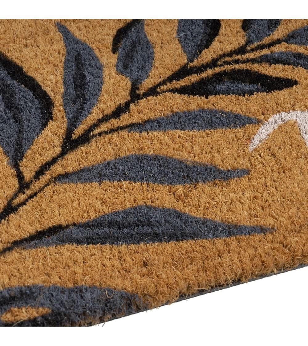 Dcasa Felpudo Antideslizante Marrón Welcome De Fibra De Coco Natural De 25x75 Cm