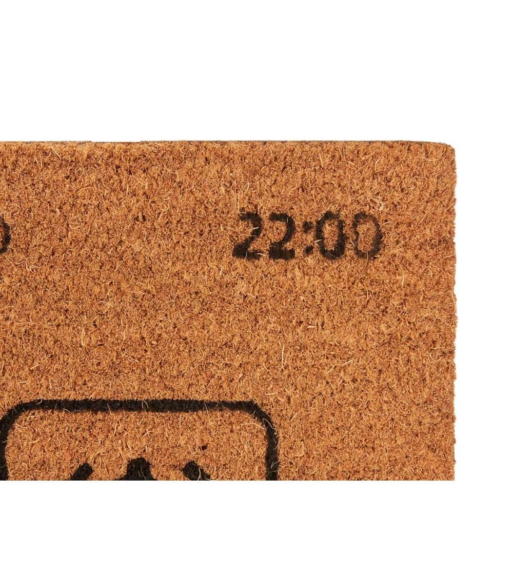 Dcasa Felpudo Antideslizante Original De Fibra De Coco Natural Avión 40x60