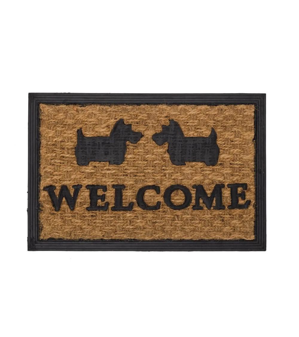 Dcasa Felpudo antideslizante perros de fibra natural de coco de 60x40 cm
