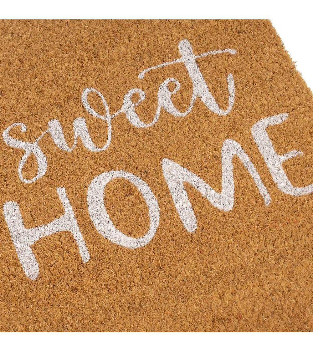 Dcasa Felpudo Antideslizante Sweet HOME De Fibra De Coco Para Casa De 60x40 Cm
