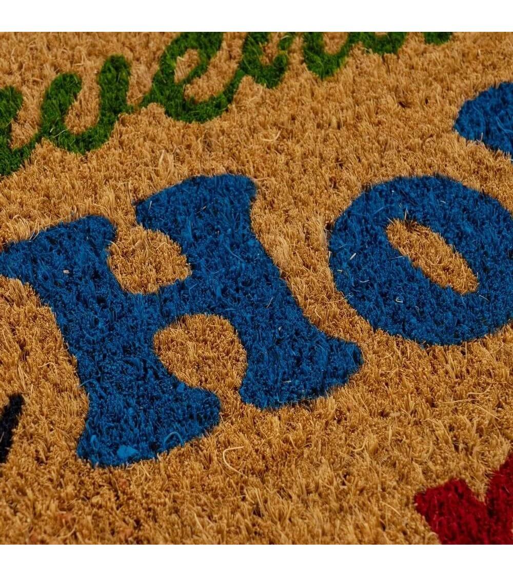 Dcasa Felpudo Antideslizante Welcome De Fibra De Coco Natural De 60x40 Cm