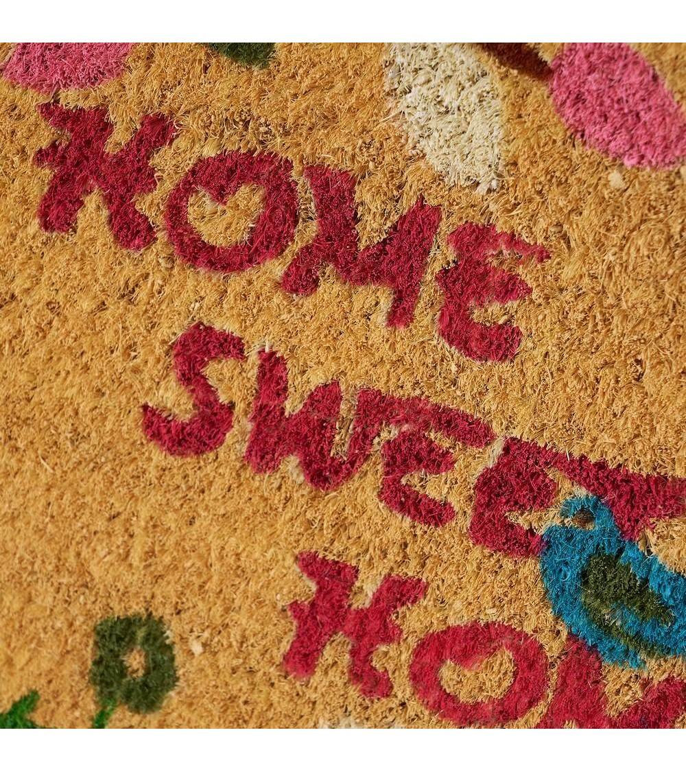 Dcasa Felpudo árbol De La Vida Antideslizante Multicolor De Fibrade Coco De 60x40 Cm