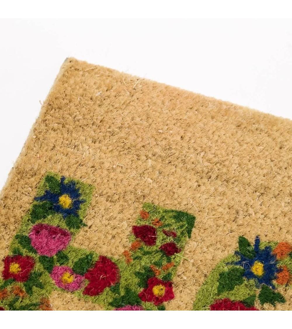 Dcasa Felpudo Beige De Fibra De Coco Natural De 60x40 Cm