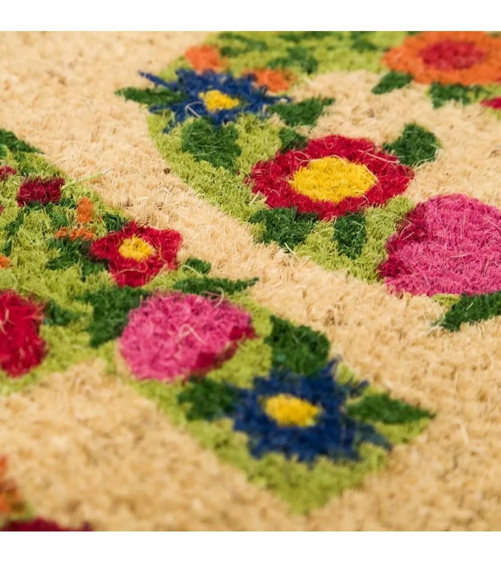 Dcasa Felpudo Beige De Fibra De Coco Natural De 60x40 Cm