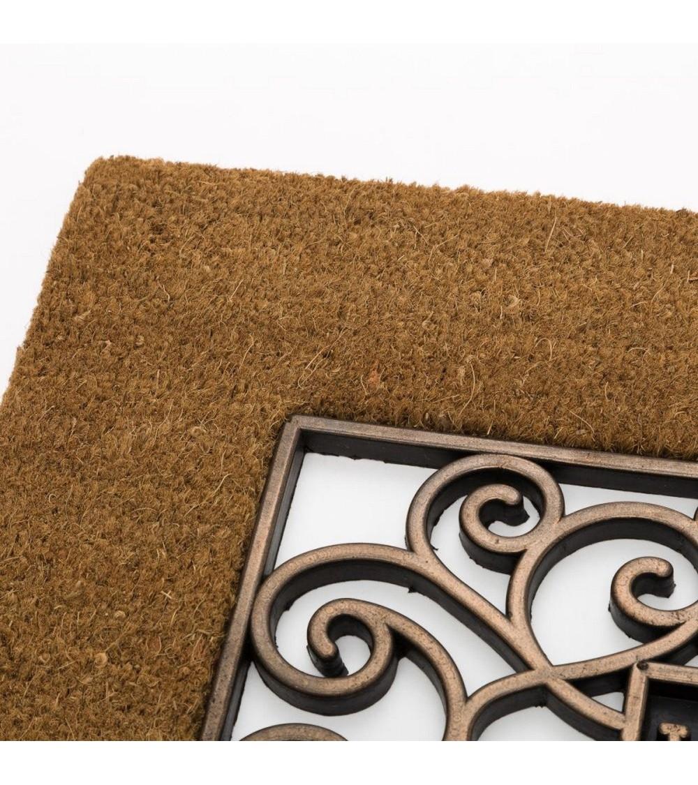 Dcasa Felpudo Beige De Fibra De Coco Natural De 75x45 Cm