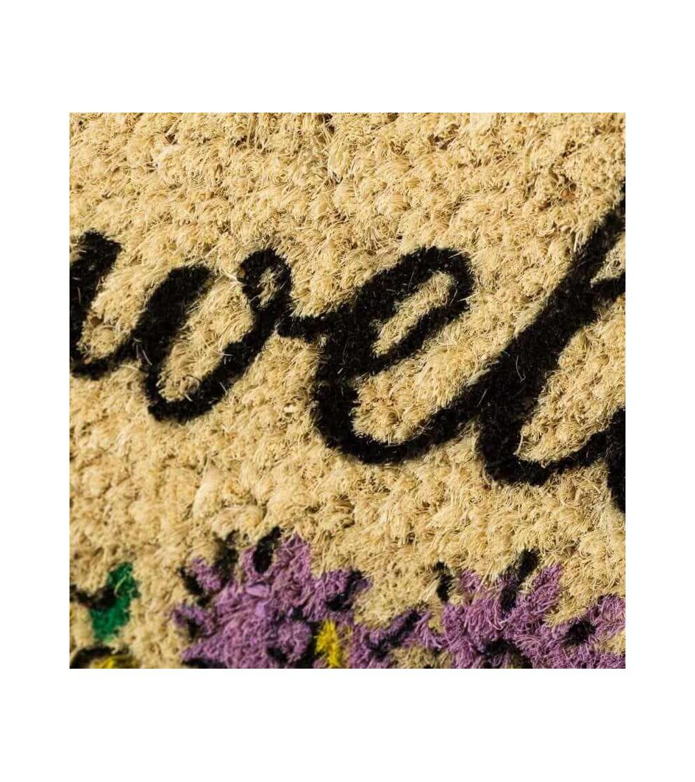 Dcasa Felpudo De Carrito Verde Fibra De Coco Natural De 40x60 Cm