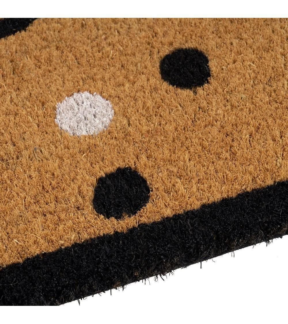 Dcasa Felpudo HELLO Antideslizante De Fibra De Coco Para Entrada De 60x40 Cm