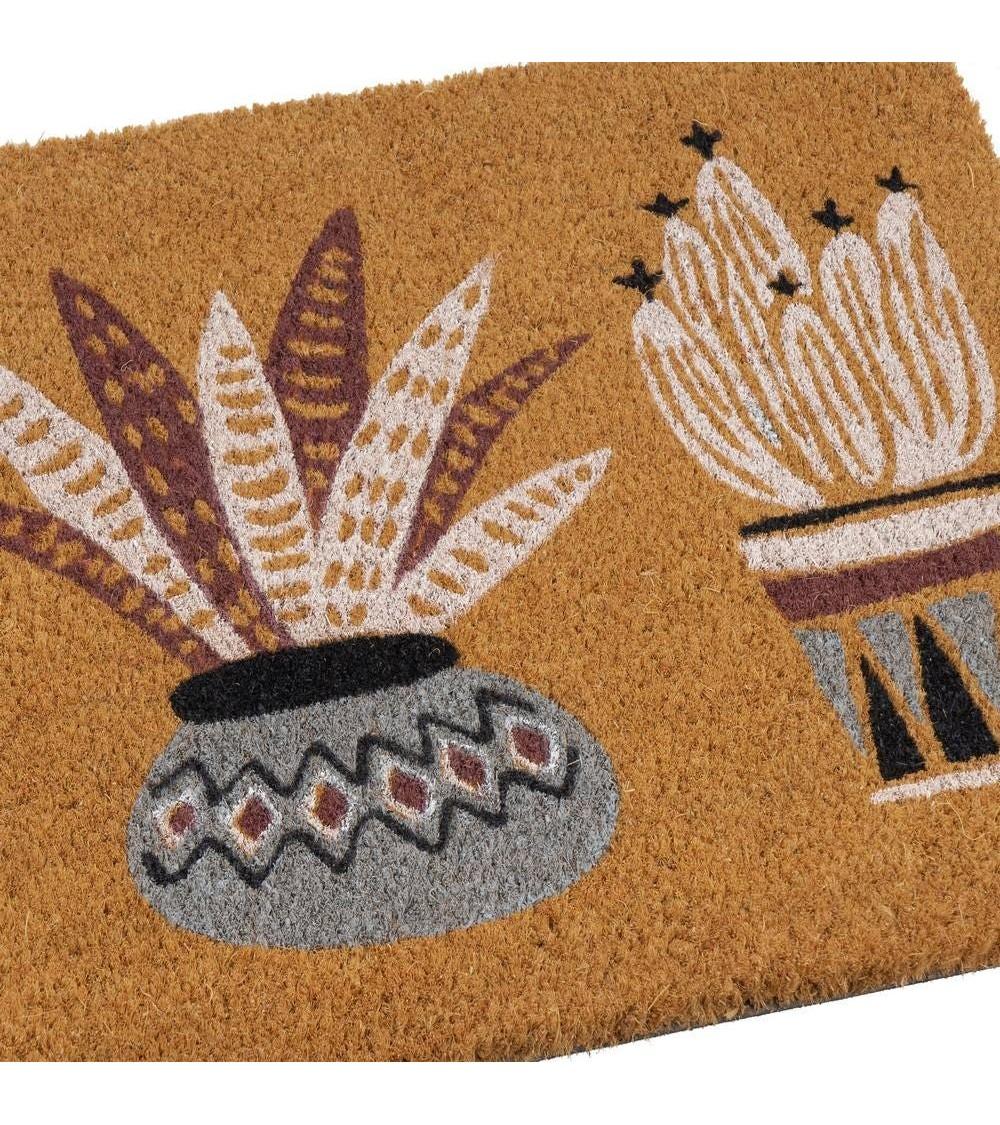 Dcasa Felpudo LANZA Antideslizante De Fibra De Coco Para Entrada De 60x40 Cm