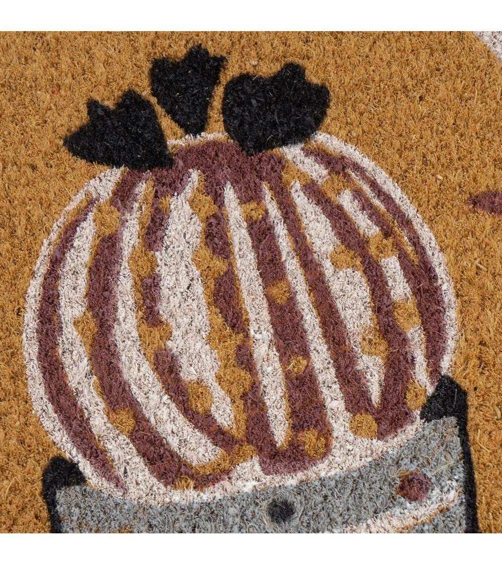 Dcasa Felpudo LANZA Antideslizante De Fibra De Coco Para Entrada De 60x40 Cm