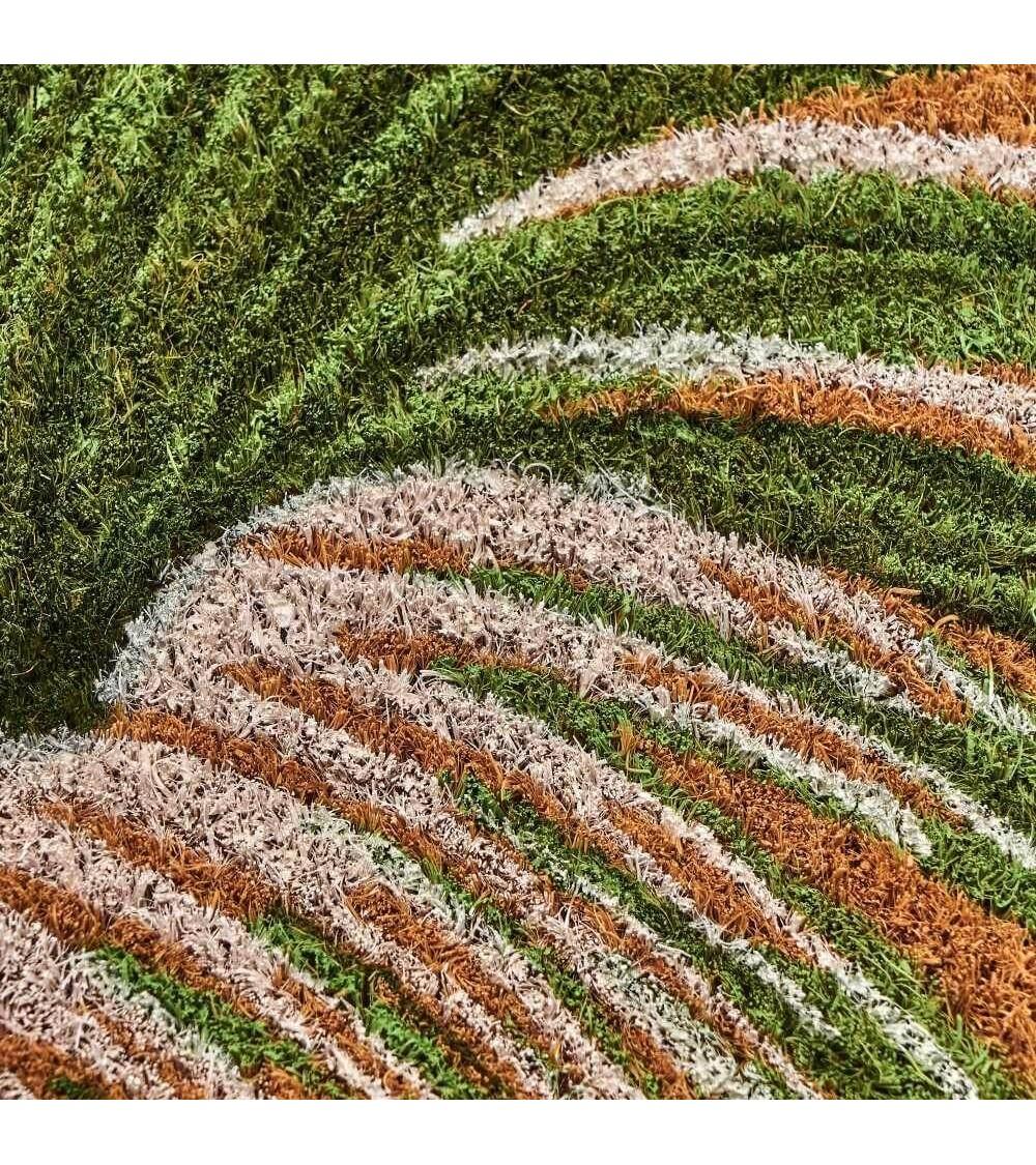 Dcasa Felpudo Tropical Hello Marrón De Fibra De Coco Natural De 40x60 Cm