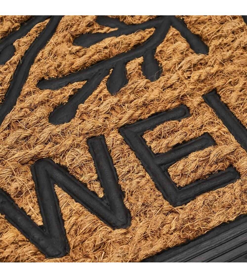 Dcasa Felpudos De Árbol De La Vida De Fibra De Coco Natural Y Goma De 75x45 Cm