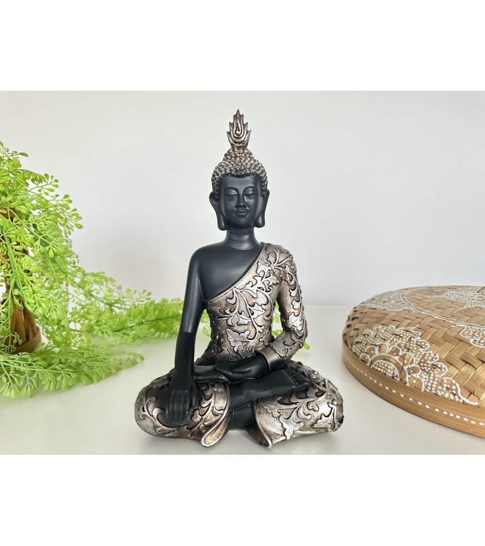Dcasa Figura Buda De Suerte Sentado Resina Para Decoracion Bhumisparsha