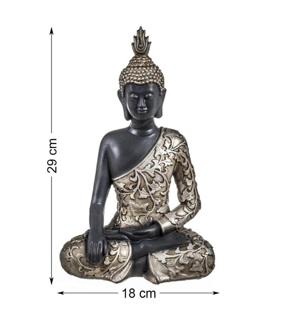Dcasa Figura Buda De Suerte Sentado Resina Para Decoracion Bhumisparsha